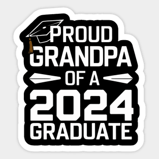 Proud Grandpa of a 2024 Graduate Senior Class Family Graduation Sticker